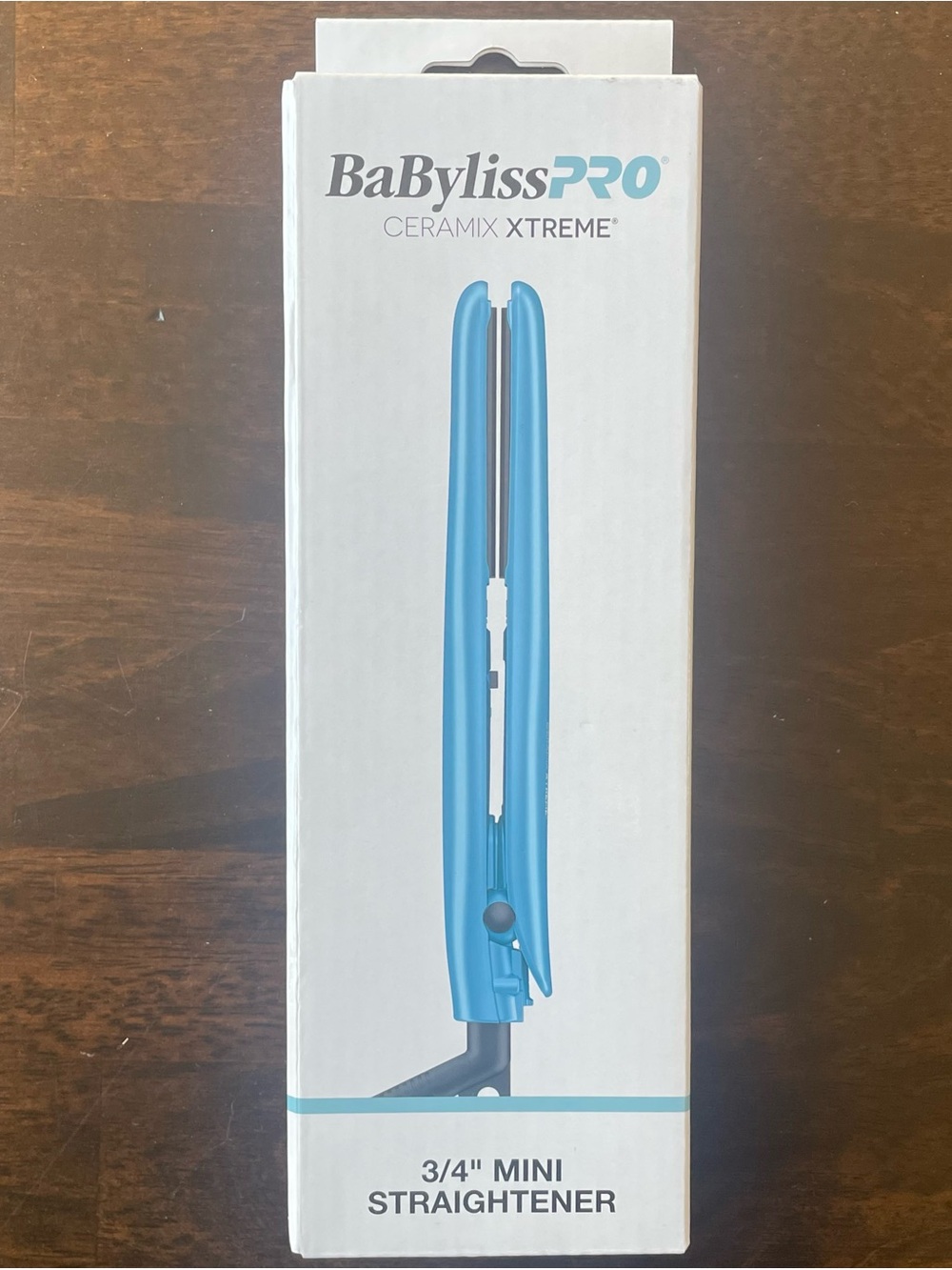 BaBylissPRO Ceramix Xtreme 3/4" Mini Straightener Titanium Blue NEW Travel Size